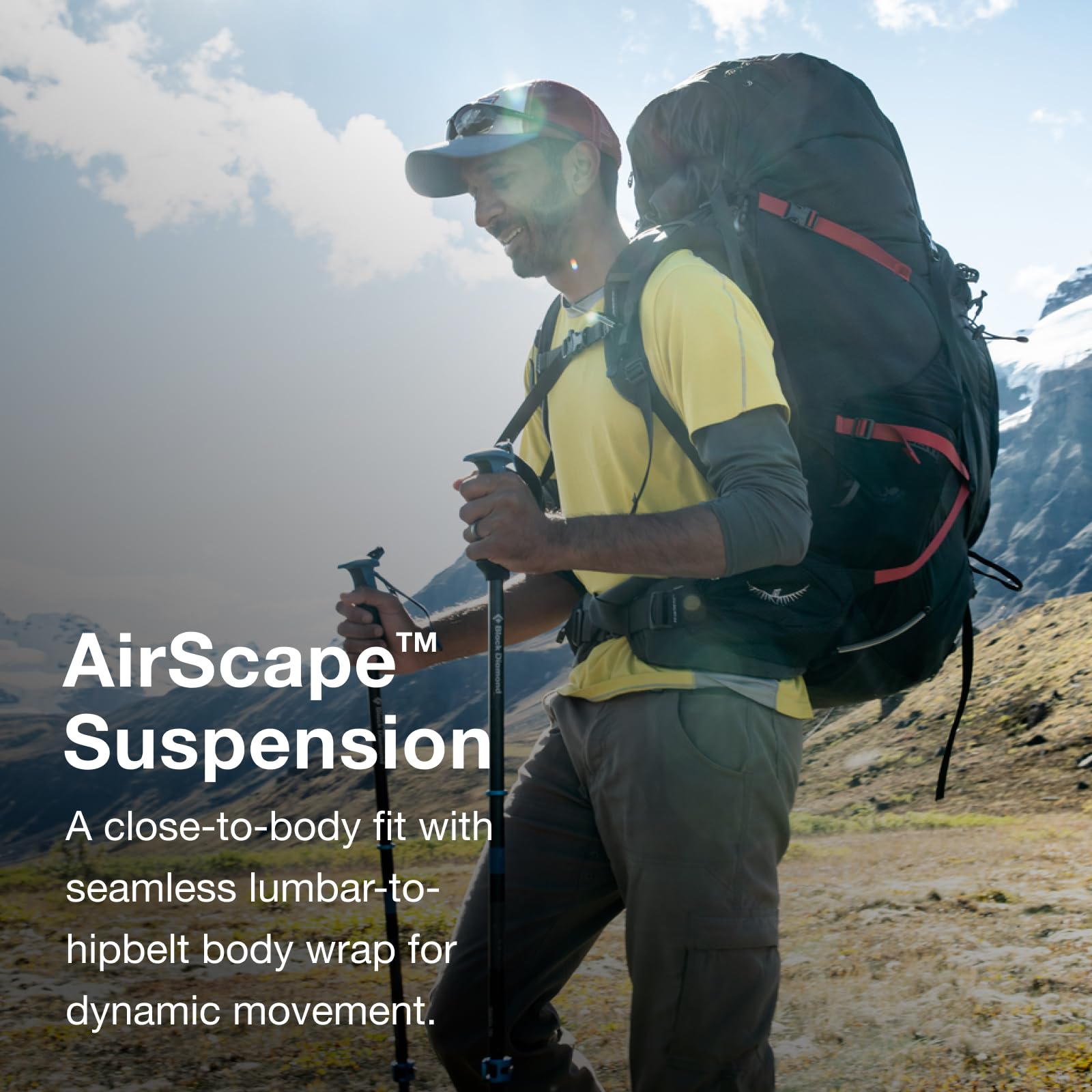 Osprey Aether Plus 60L Men's Hiking Backpack - Lightweight Travel & Trekking Pack for Outdoor Adventures, Axo Green, Large/XL Size, Perfect for Camping, Backpacking & Multi-Day Trips