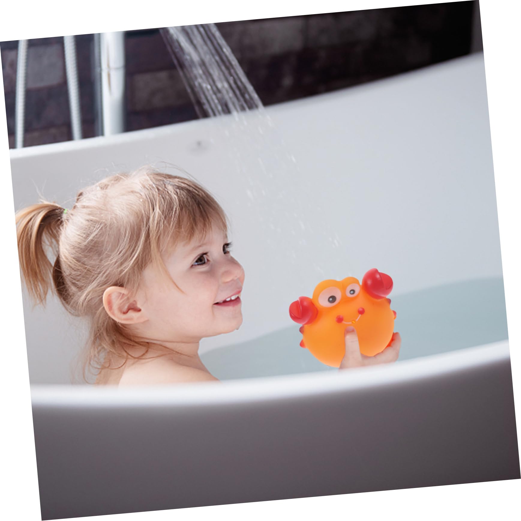 UPKOCH 6-Piece Bath Toys Set for Toddlers - Non-Toxic Vinyl Bathtub Toys for Kids, Floating Water Play Toys for Baby Bath Time Fun - Perfect for Sensory Play, Bath Time Learning & Pool Parties