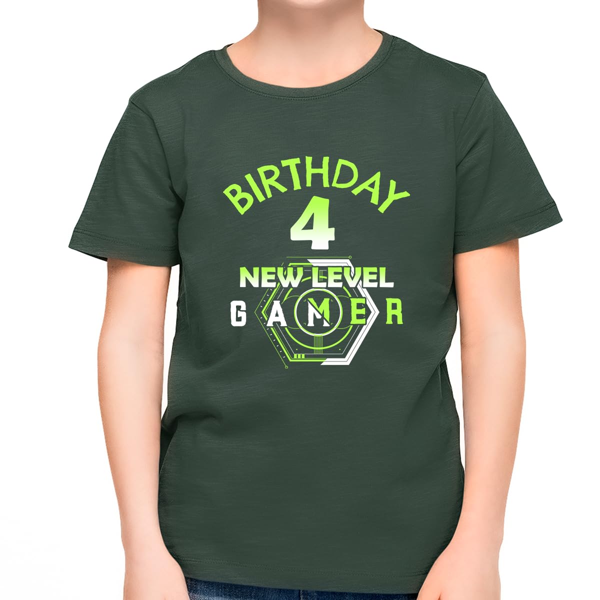 4th Birthday Shirt for Boys - Cool Gamer Themed T-Shirt | Perfect for Birthday Parties & Gaming Events