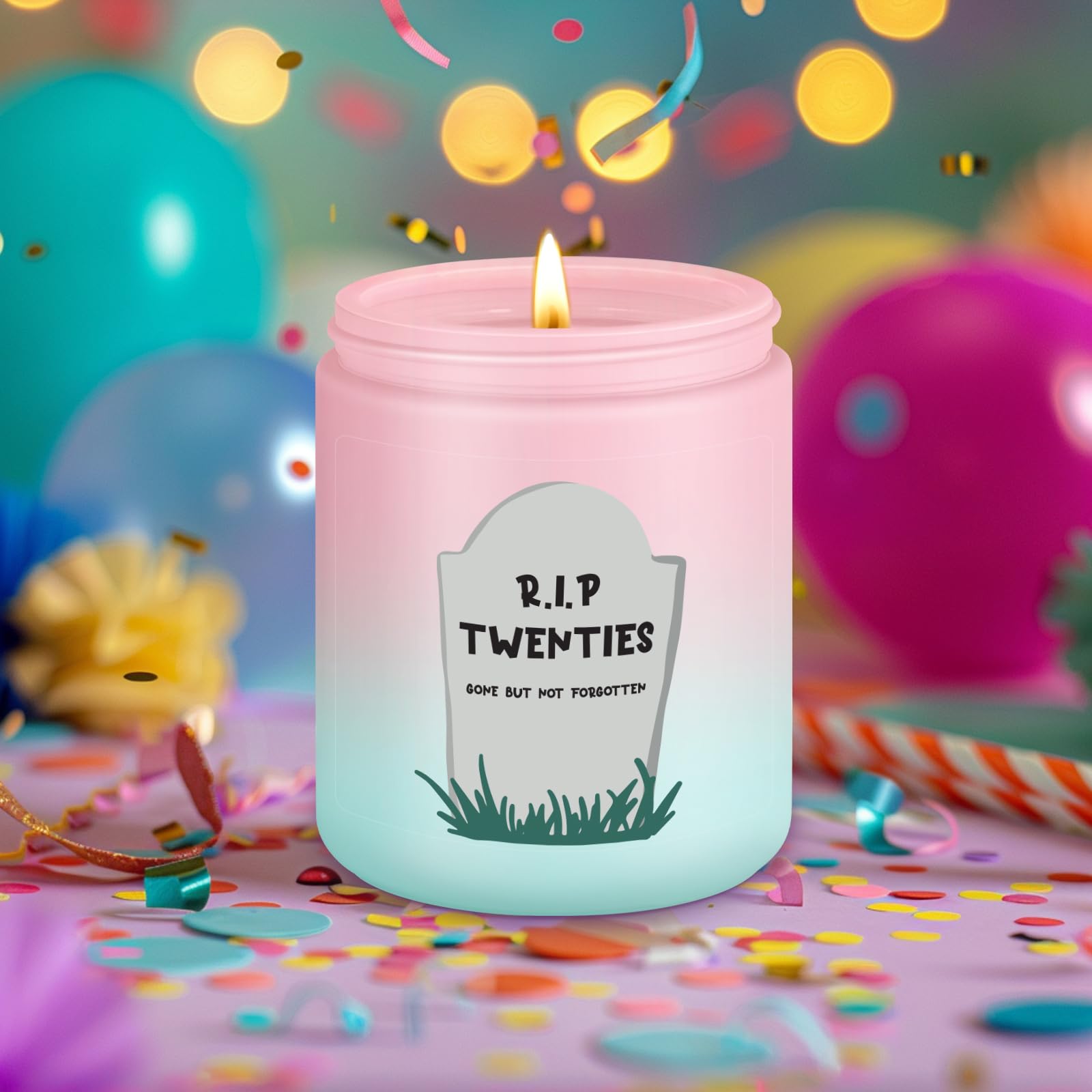 LEADO 30th Birthday Candle - Elegant 30 Year Old Birthday Gifts for Women & Men - Perfect 1995 30th Birthday Present for Her, Him, Sister or Friends - Happy Thirtieth Celebration Candle - Great for Birthday Parties, Milestone Celebrations & Surprise Gifts