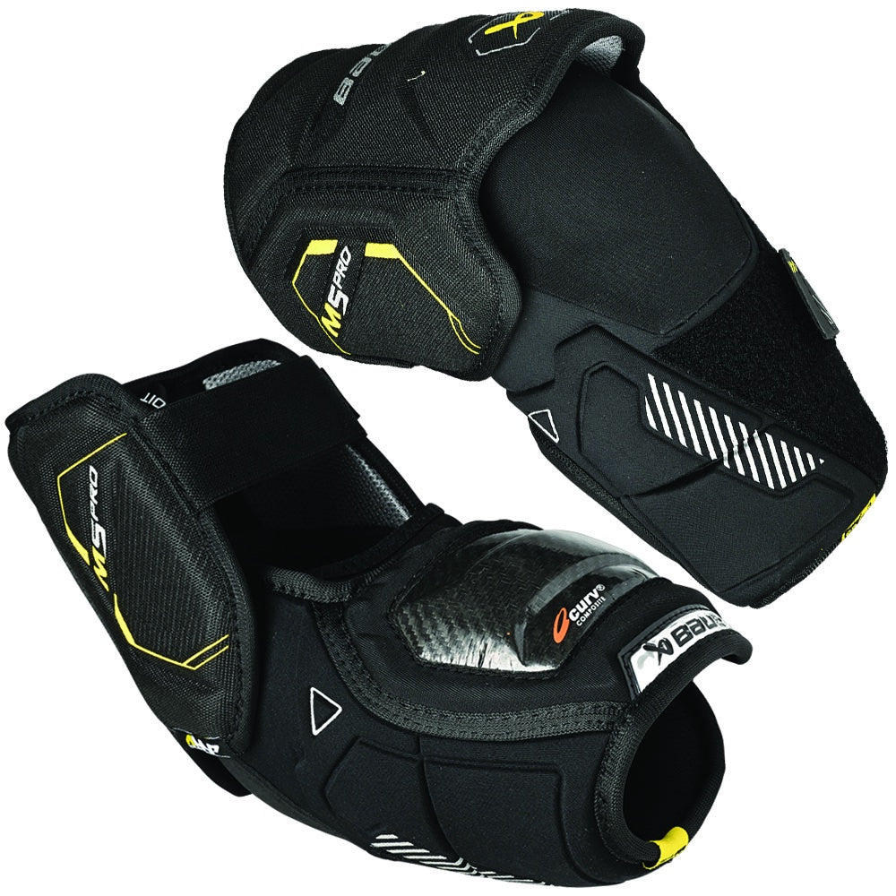 Bauer Supreme M5 Pro Intermediate Ice Hockey Elbow Pads - Protective Gear for Youth & Adult Players - Perfect for Practice, Games & Training Sessions