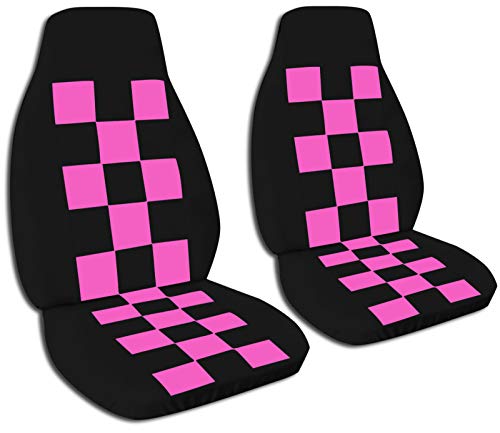 Black and Hot Pink Checkers