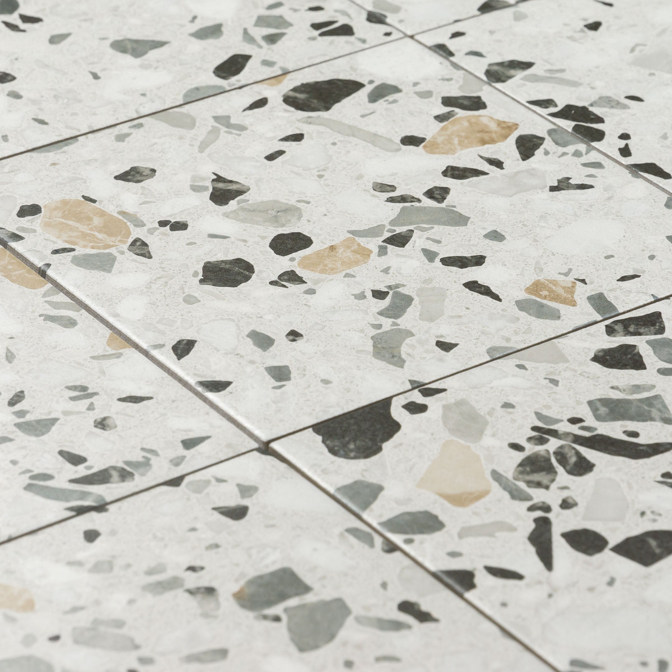 Venexia Grain Terrazzo Look Porcelain Tile - Premium Flooring for Kitchen, Bathroom & Living Room | Durable & Stylish Home Decor