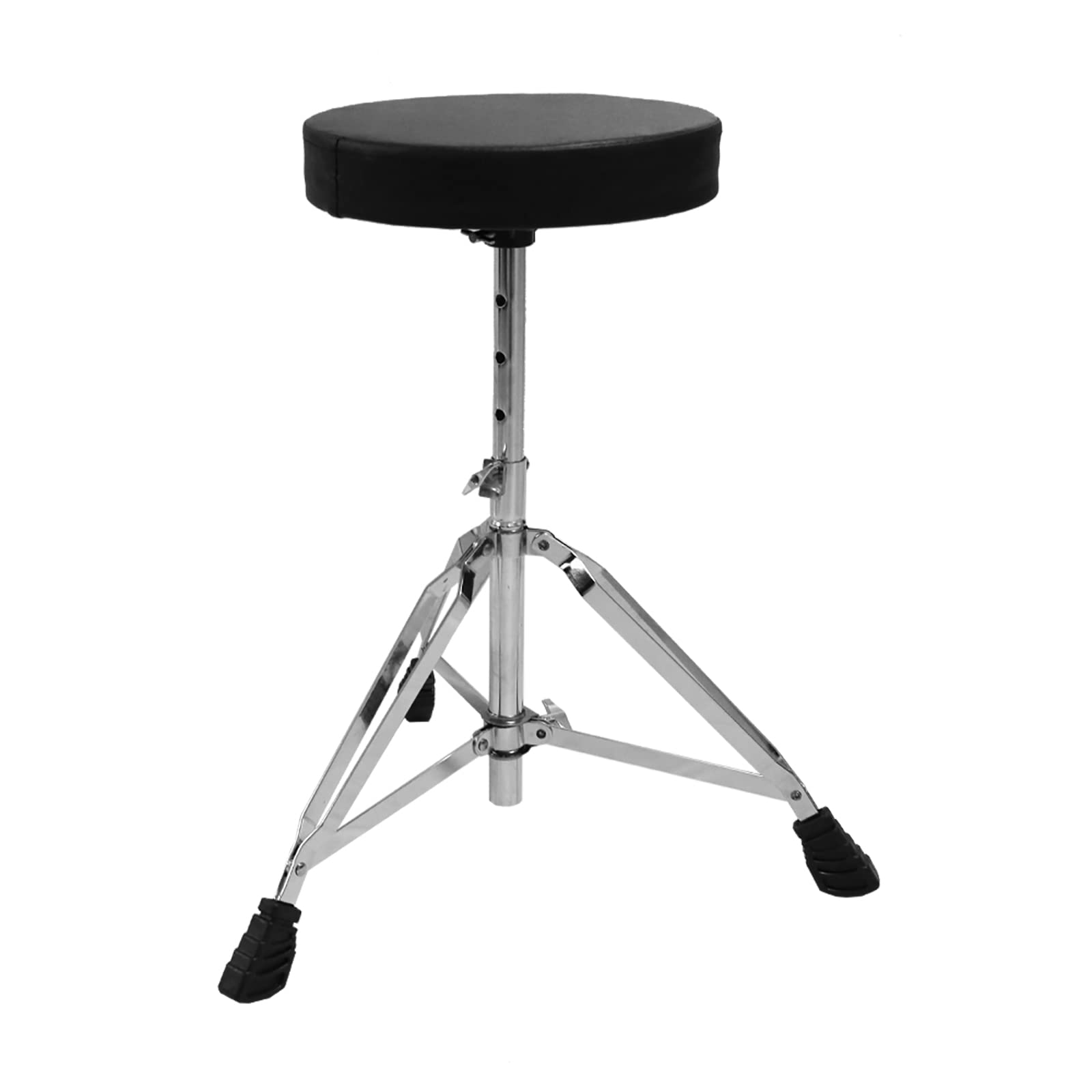Arborea Adjustable Drum Throne - Padded Saddle Seat Stool for Drummers, Adults & Kids - Portable Folding Drum Chair with Sturdy Base - Perfect for Practice, Performances & Music Lessons