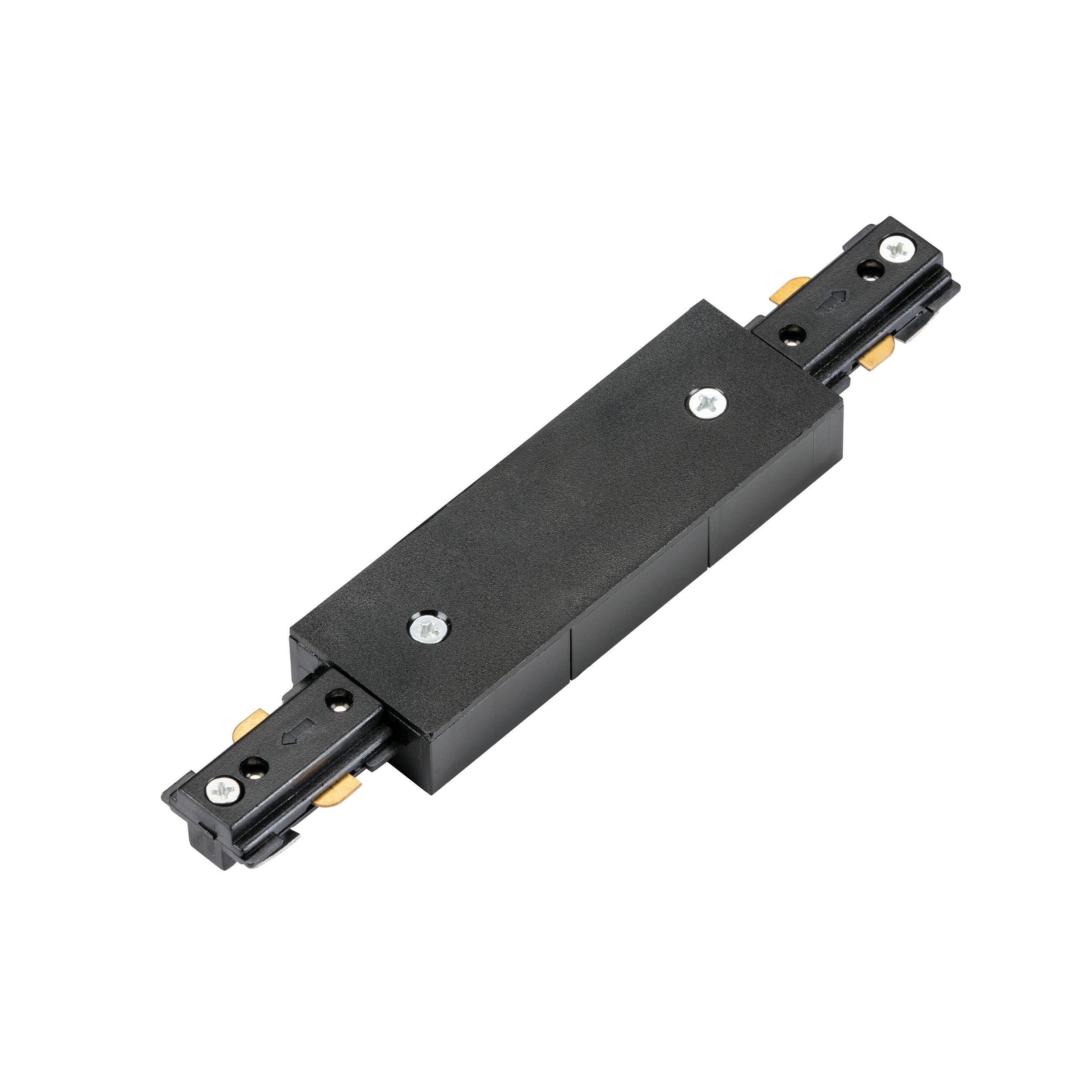 Black Track Central Connector - Heavy Duty Metal Rail Connector for Model Trains & DIY Projects | Perfect for Railroad Layouts, Hobbyists & Home Decor