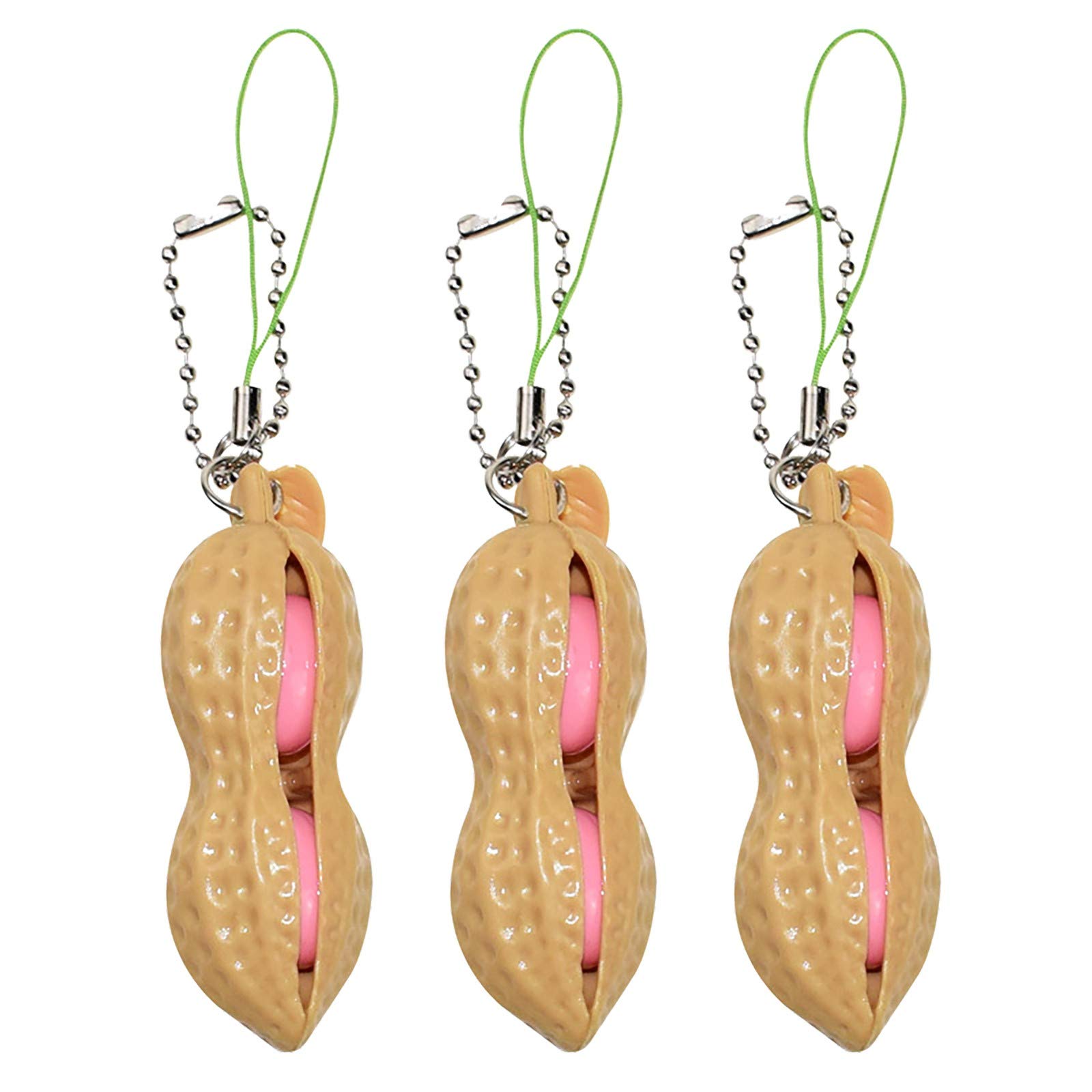 Stress Relief Keychain Toy - Squeeze Fidget Toy for Focus & Anxiety Relief - Perfect for Office, School & Travel - Fun Chickadee Design (One Size)
