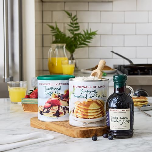 Stonewall Kitchen Traditional Crepe Mix - 2 Pack (33 oz) | Easy Homemade Crepe Batter for Breakfast, Desserts & Brunch | Perfect for French Cuisine Lovers