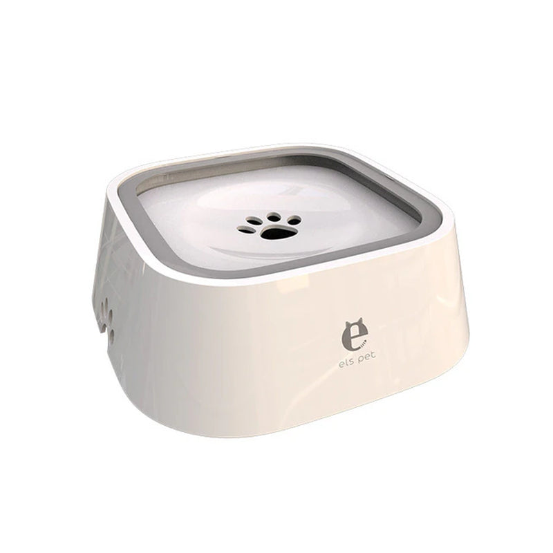 **Floating Non-Spill Dog Water Bowl - Anti-Wetting Plastic Pet Drinking Dispenser for Dogs & Cats - Perfect for Travel, Crate, and Home Use**