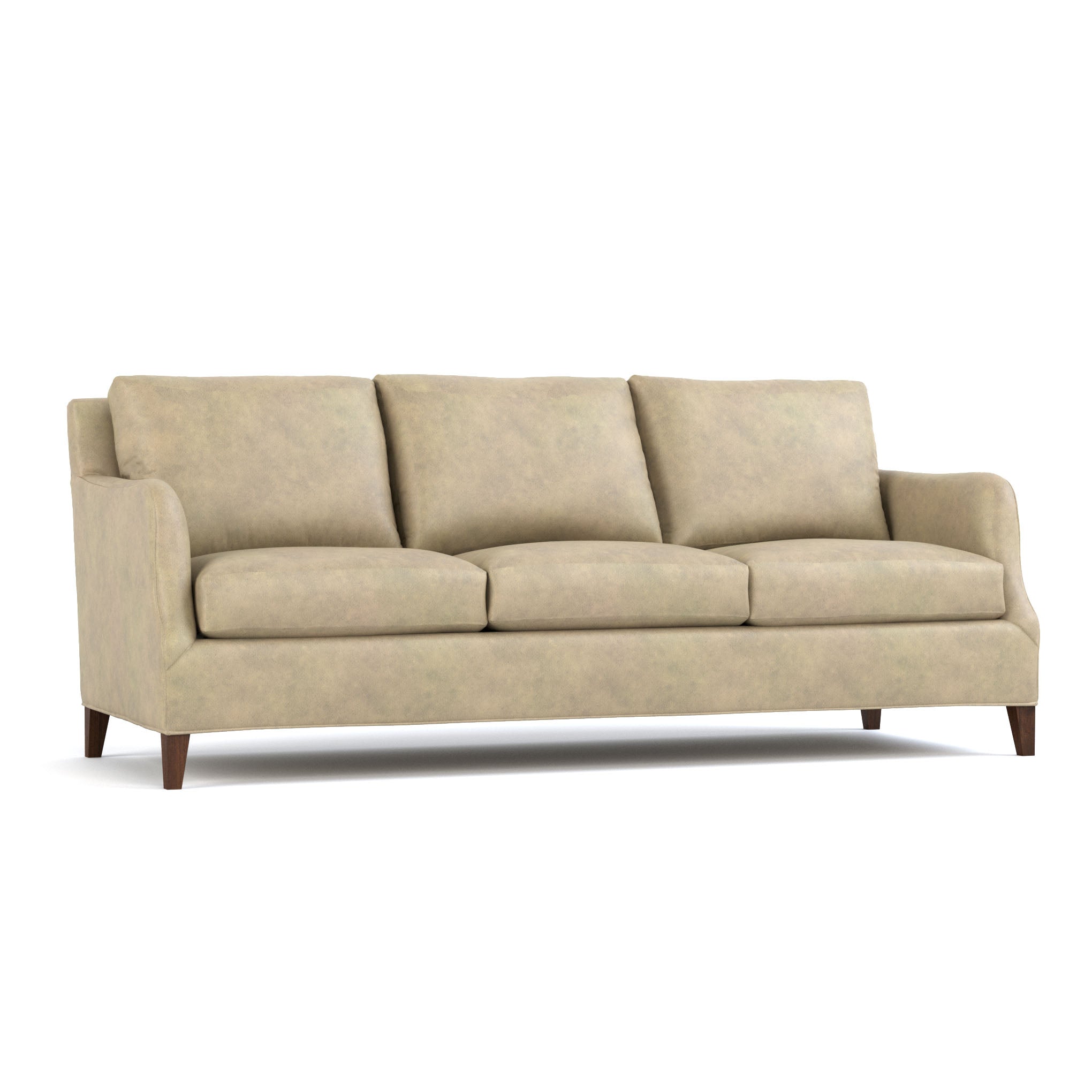 Harper Sofa - Modern 3-Seater Fabric Couch with Sturdy Wooden Legs for Living Room, Lounge & Office - Comfortable and Stylish Home Furniture