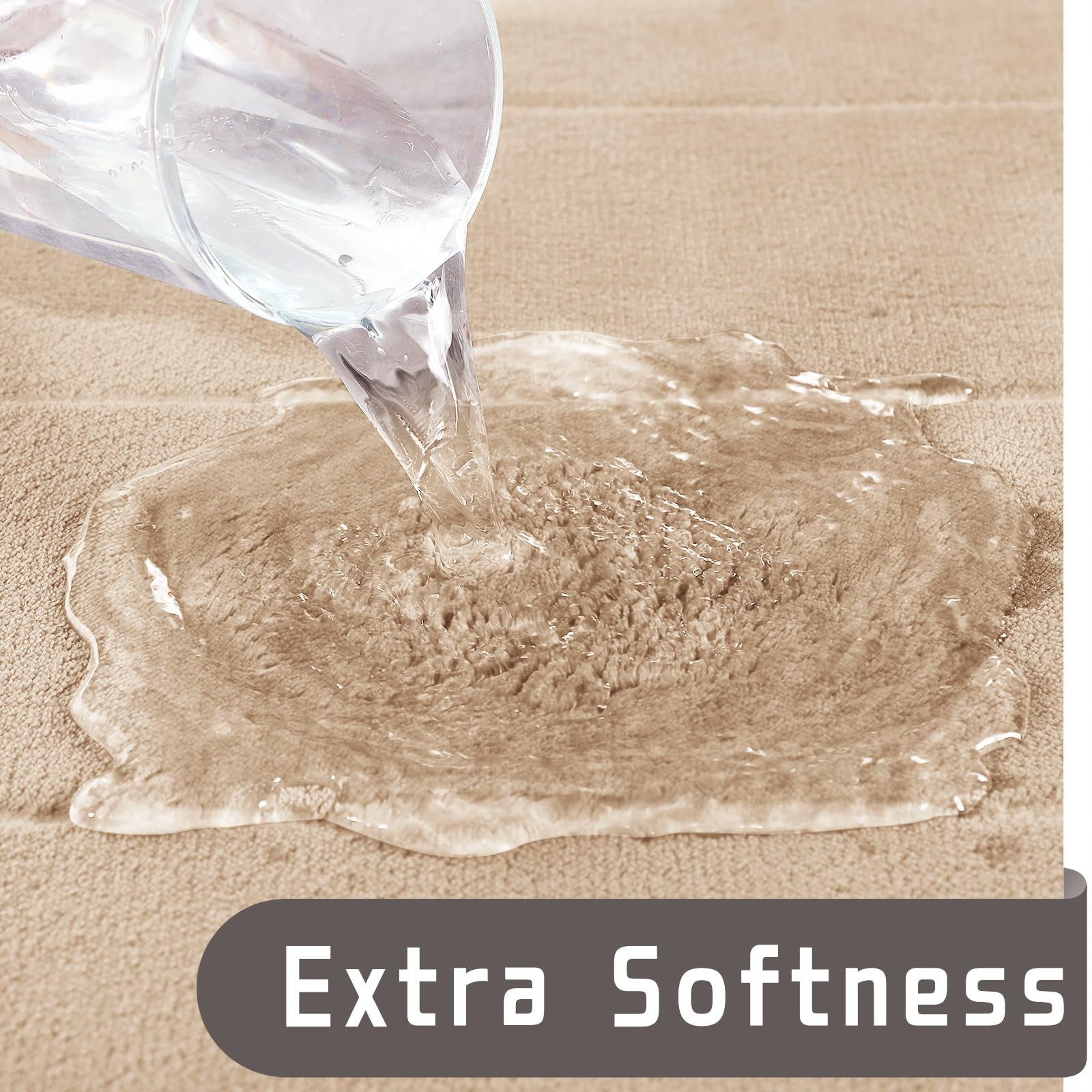 Yimobra 2-Piece Memory Foam Bath Mat Set - Ultra Soft Non-Slip Bathroom Rugs (31.5