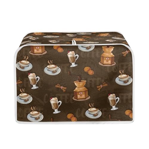 Dessert Coffee Print-Brown