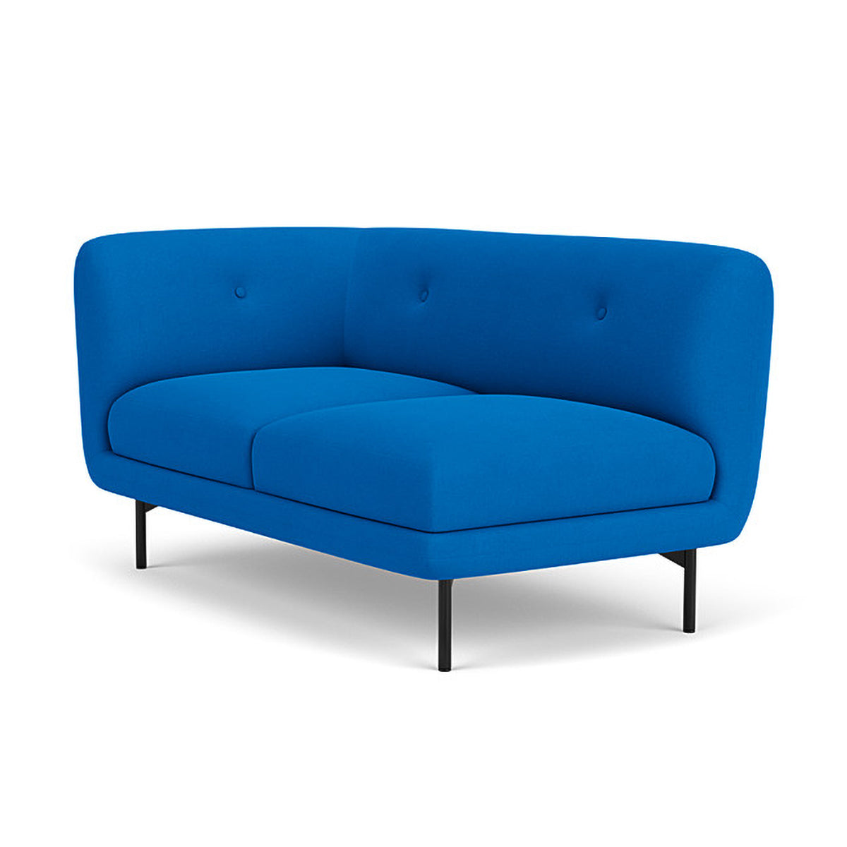 Alfred Fabric Left 2 Seater Modular Sofa - Modern L-Shaped Sectional Couch for Living Room, Lounge & Small Spaces - Comfortable & Stylish Home Furniture