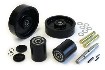 Uline 2708 Pallet Jack Complete Wheel Kit - Heavy Duty Replacement Wheels for Warehouse Equipment - Perfect for Loading Docks, Forklifts & Industrial Material Handling