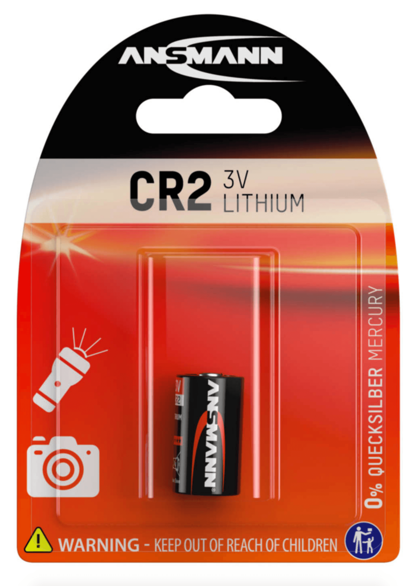 Ansmann CR2 3V Lithium Battery - Long Lasting Power for Cameras, Medical Devices & Security Systems | High Performance & Reliable Energy Source