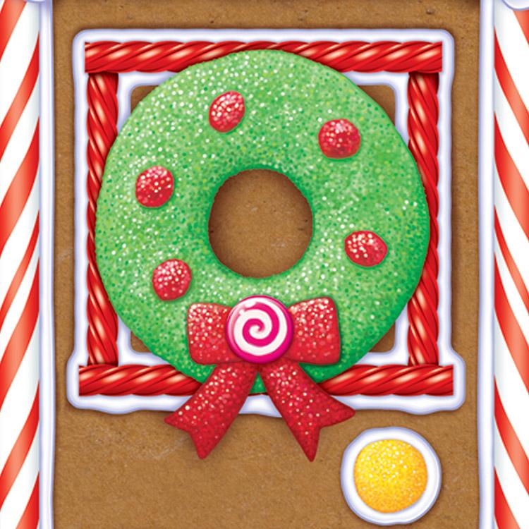 12 Pack Beistle Christmas Gingerbread House Door Covers - Festive Holiday Decor for Home, Office & Party Decorations - Perfect for Christmas Parties, Classroom Activities & Winter Home Decor