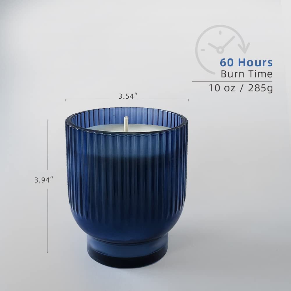 ELBERETH Sage Scented Soy Candles for Home Cleansing & Relaxation – 10 oz Natural Aromatherapy Candles in Glass Jar, 60 Hours Burn Time – Perfect for Meditation, Yoga, and Creating a Calming Atmosphere