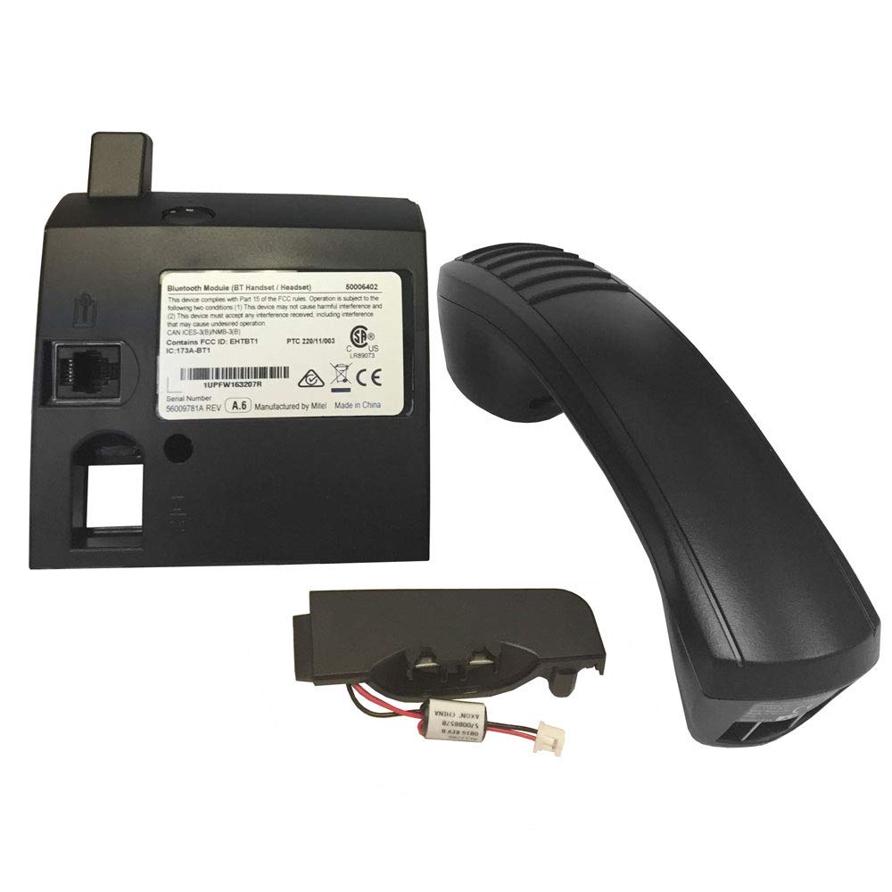 Mitel 50006441 Bluetooth Module & Handset Bundle for Mitel IP Phones - Wireless Headset for Office Communication - Compatible with Mitel 6900/6800 Series - Ideal for Business Calls & Remote Work