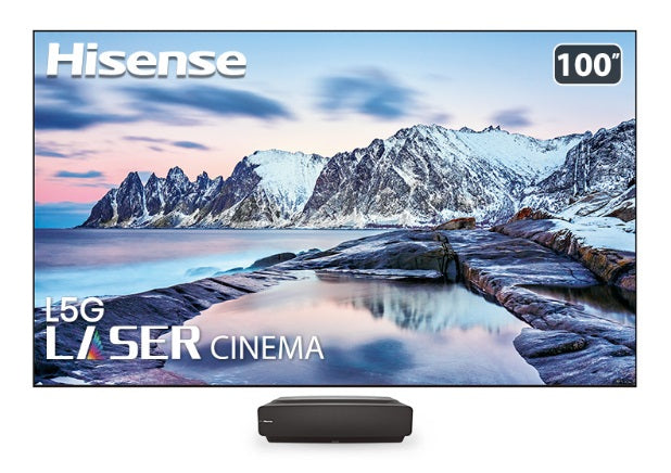 Hisense L5G 100-Inch 4K Ultra HD Laser Smart TV - Home Theater Projector for Living Room & Entertainment Spaces | Dolby Vision, HDR10, Alexa Built-in