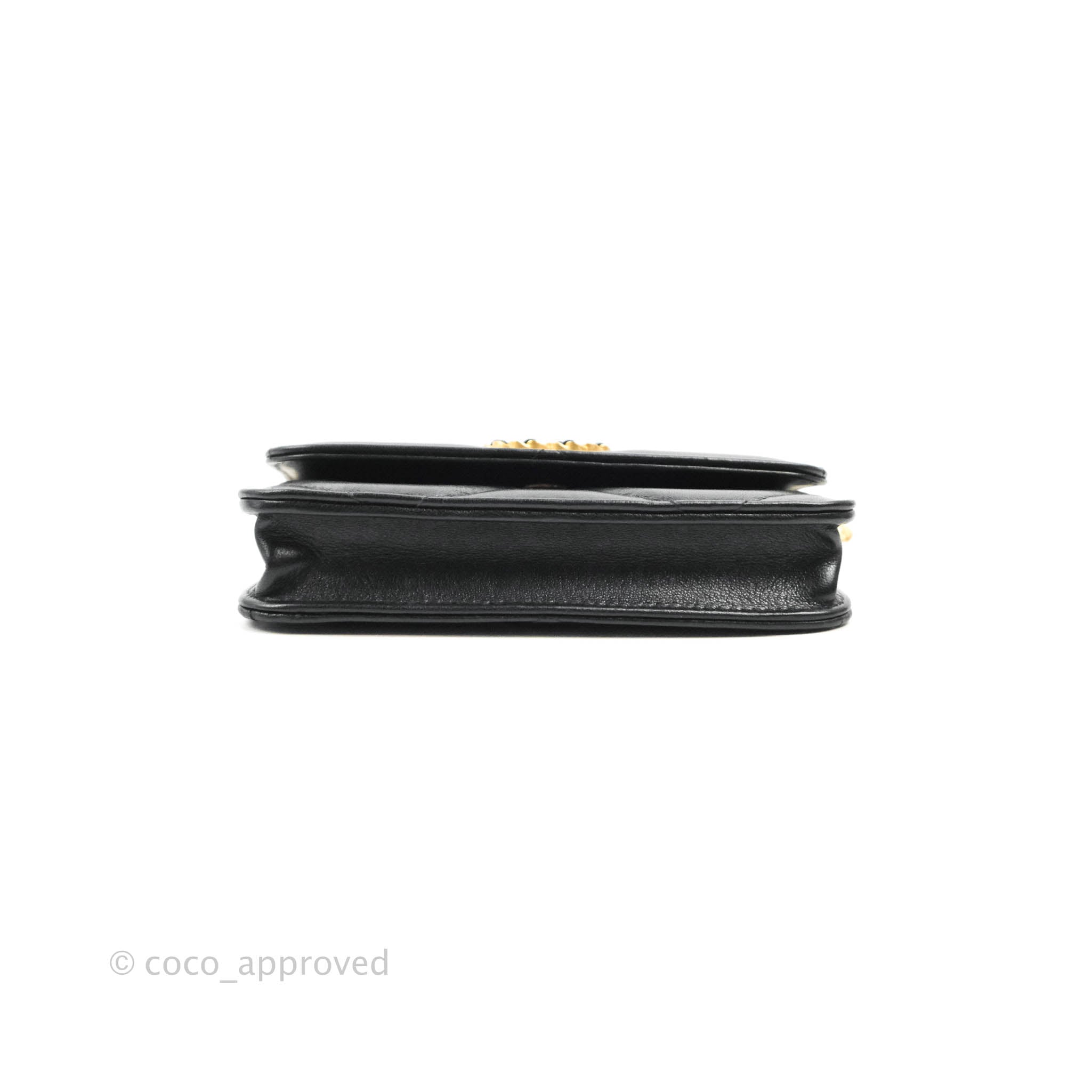 Chanel 19 Mini Clutch with Chain - Black Lambskin Leather Crossbody Bag with Mixed Hardware for Women | Perfect for Evening Parties, Date Nights & Special Occasions