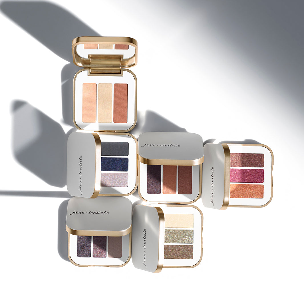 Jane Iredale PurePressed Triple Eyeshadow - Vegan, Mineral-Based Pressed Powder for Natural Eye Makeup | Perfect for Daytime, Evening & Special Occasions