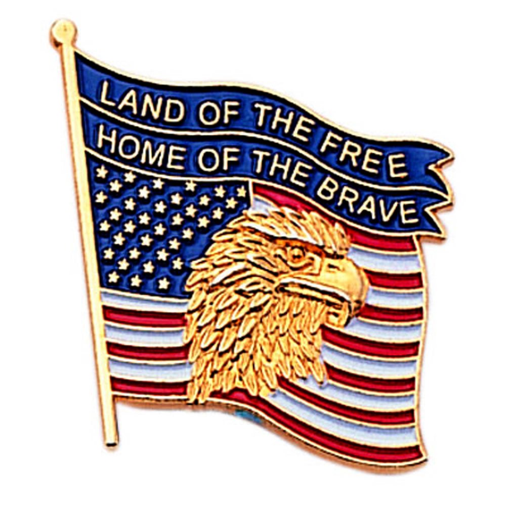 USA Flag Lapel Pin - Patriotic American Flag Pin for Veterans, Military, Police & First Responders - Perfect for Memorial Day, Independence Day & Everyday Wear - Show Your Pride & Support Our Heroes