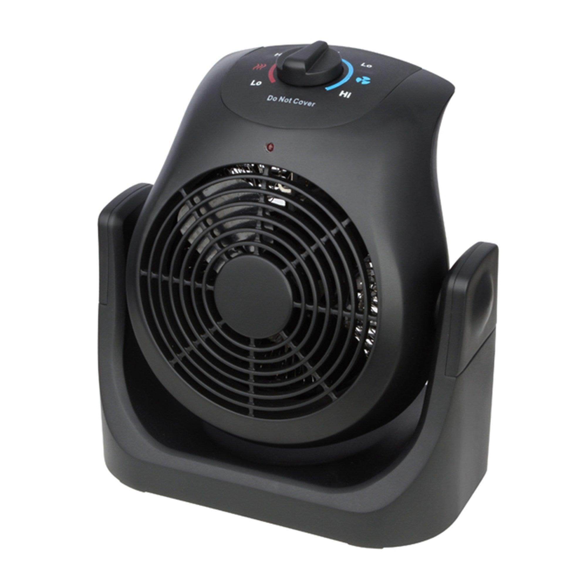 1500W Portable Electric Heater and Fan 2-in-1 - Energy Efficient Indoor Space Heater with Dual Comfort Settings for Winter & Summer Use in Bedroom, Office, or Living Room