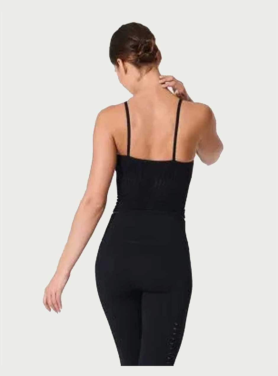NUX Active Women's Cropped Mesh Halter Tank Top - Breathable Workout Shirt for Yoga, Running & Gym | Black