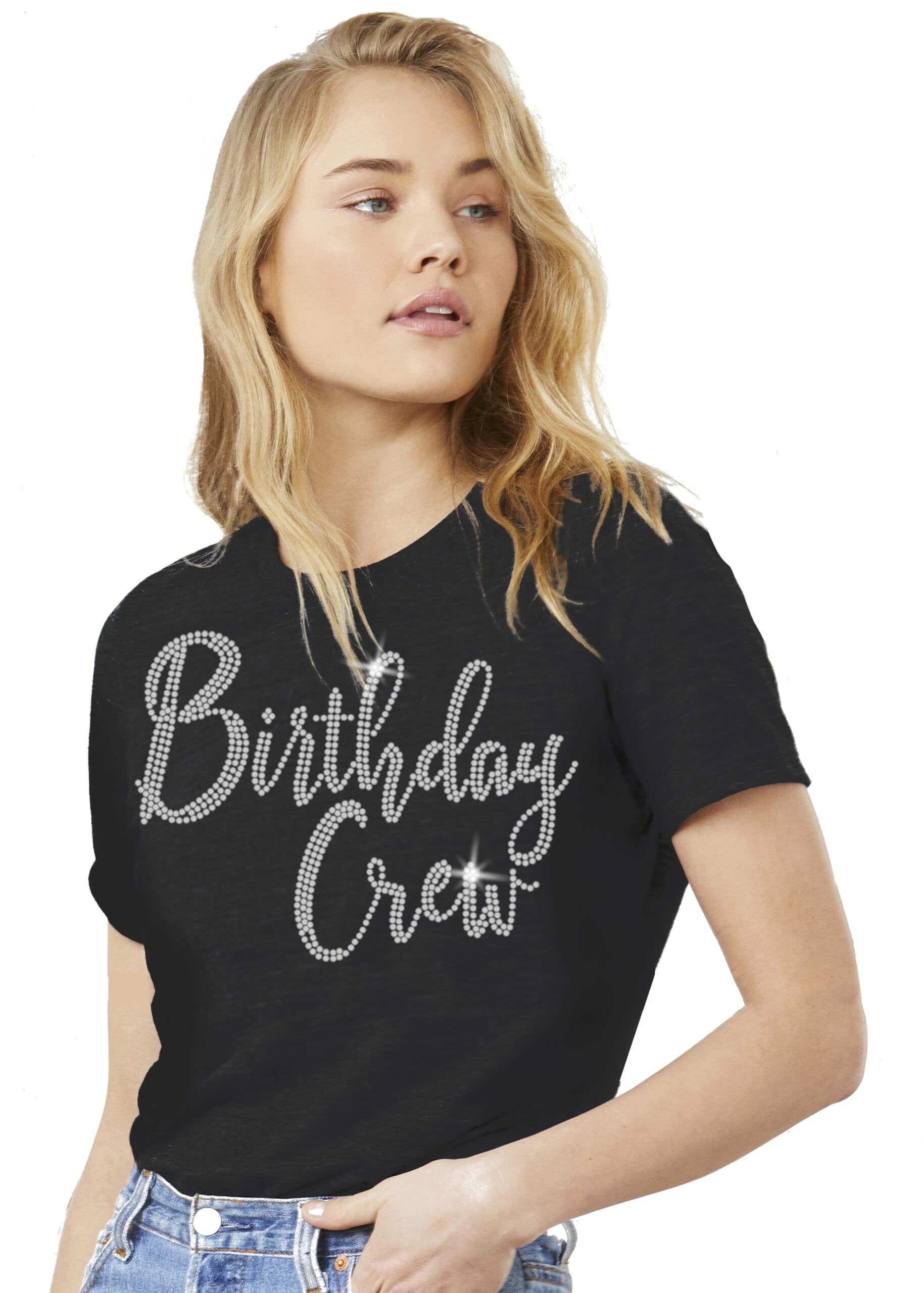 Birthday Queen Shirt Bedazzled - Women's Birthday Tops - Sparkling Birthday Gifts for Her | Perfect for Parties, Celebrations & Special Occasions