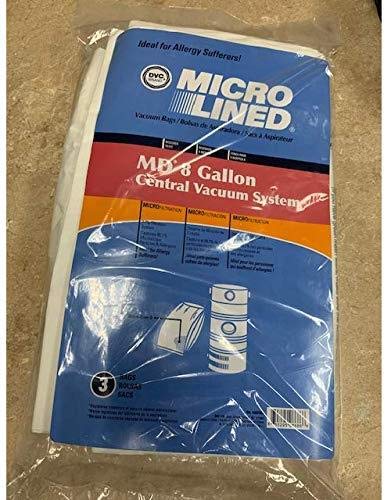 DVC Modern 8 Gallon Micro Allergen Vacuum Cleaner Bags - Made in USA (15 Pack) | Ideal for Allergy Sufferers & Pet Owners