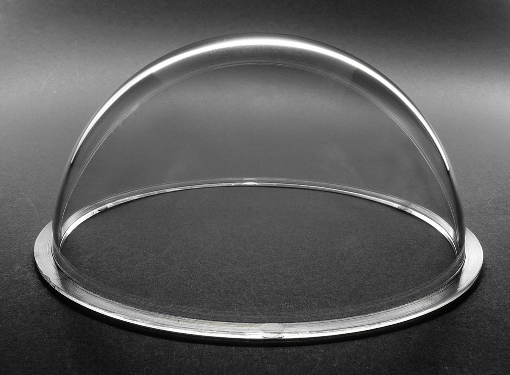 JMX 4.5 Inch Clear Acrylic/PC CCTV Camera Dome Cover - Weatherproof Security Camera Housing for Outdoor Surveillance, Skylight Window Protection & Pet Dog Fence Monitoring (Transparent) - Ideal for Home Security, Business Monitoring & Animal Safety