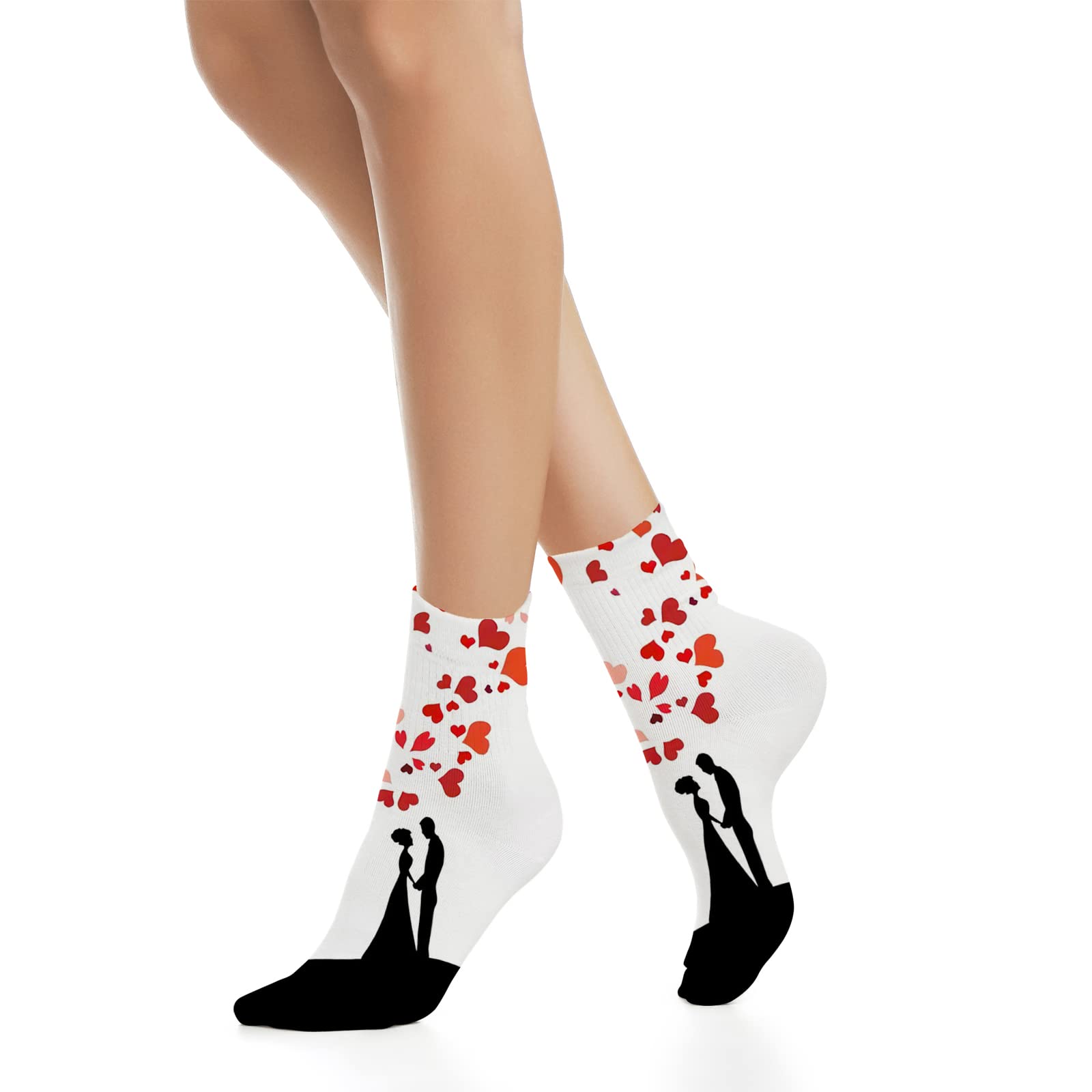 Funky Colorful Cushion Sport Socks - Athletic Cushioned Running Performance Crew Socks for Men & Women - Perfect for Gym, Jogging, and Everyday Comfort