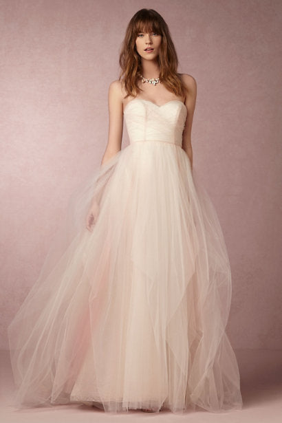 Hayley Paige Bella Candi Blush Wedding Gown - Elegant A-Line Bridal Dress for Romantic Ceremonies & Formal Events