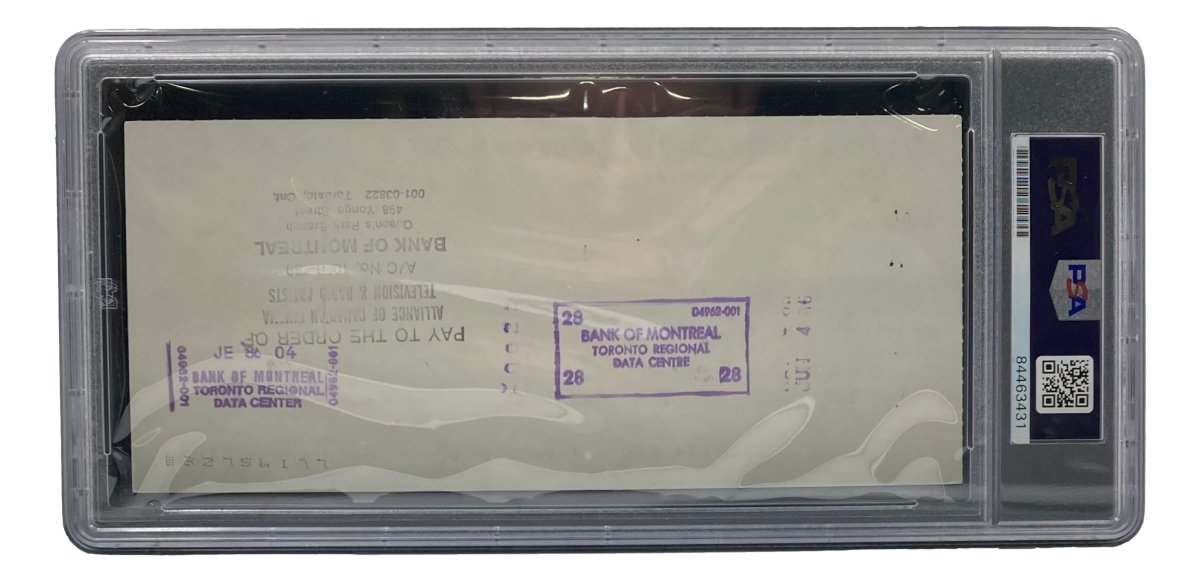 Authentic Maurice Richard Signed Montreal Canadiens Bank Check #635 - PSA/DNA Certified Hockey Memorabilia - Perfect for Sports Collectors & NHL Fans Display