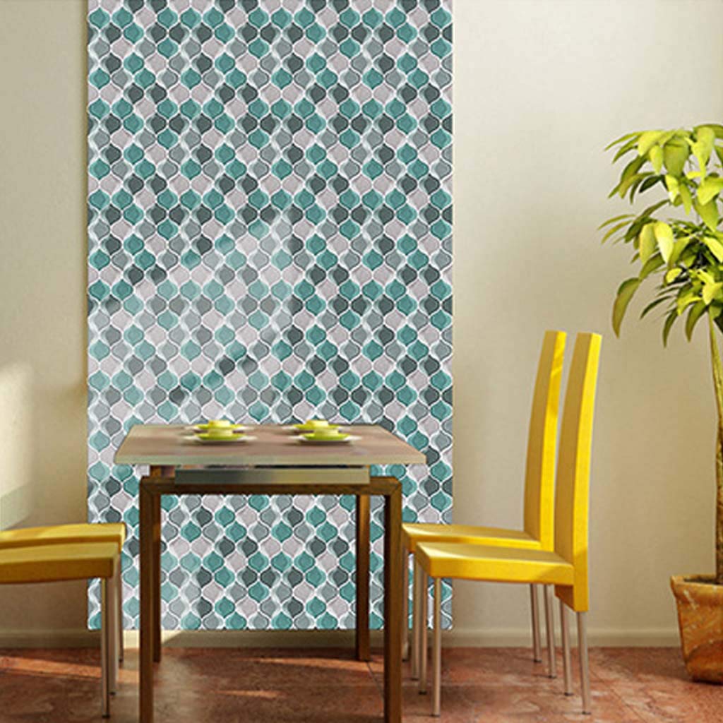 10-Pack Self-Adhesive Tile Stickers - Waterproof Peel & Stick Backsplash for Kitchen, Bathroom, Floor & Wall - Easy DIY Home Decor in Green - Perfect for Rental Upgrades & Home Renovation Projects