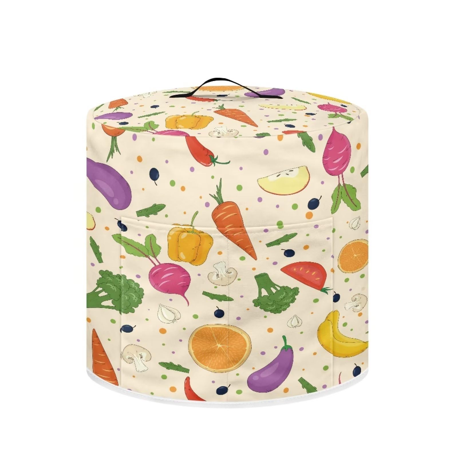 **Washable Air Fryer Cover with Storage Pocket - Protective Kitchen Appliance Cover for Electric Pressure Cooker, Rice Cooker & Air Fryer - Durable & Decorative for Home & Kitchen Use**    *(场景: Perfect for organizing countertops, protecting appliances from dust, and adding a stylish touch to your kitchen.)*
