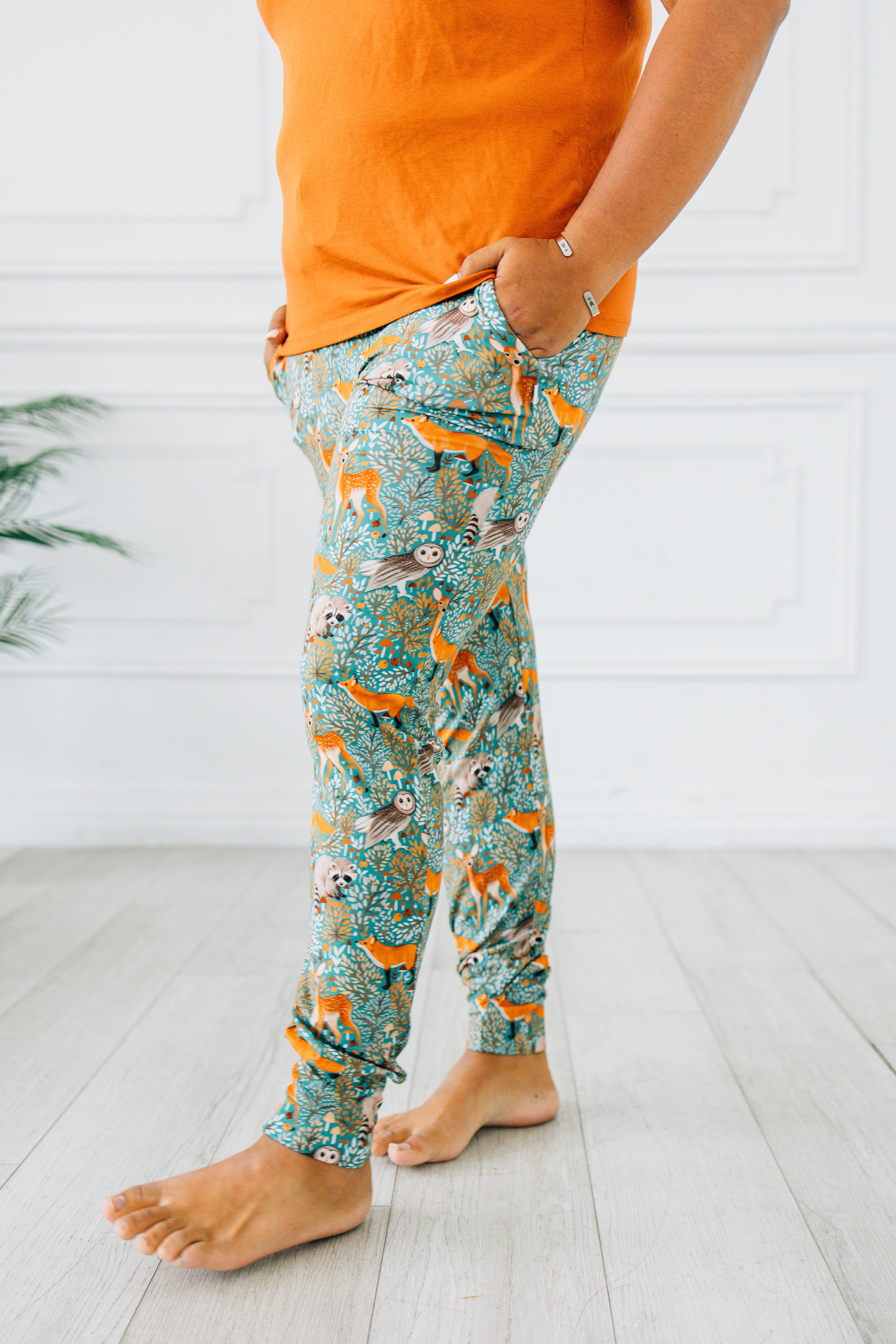 Teal Thicket Women's Modal Jersey Joggers - Soft Stretchy Lounge Pants for Yoga, Running & Casual Wear