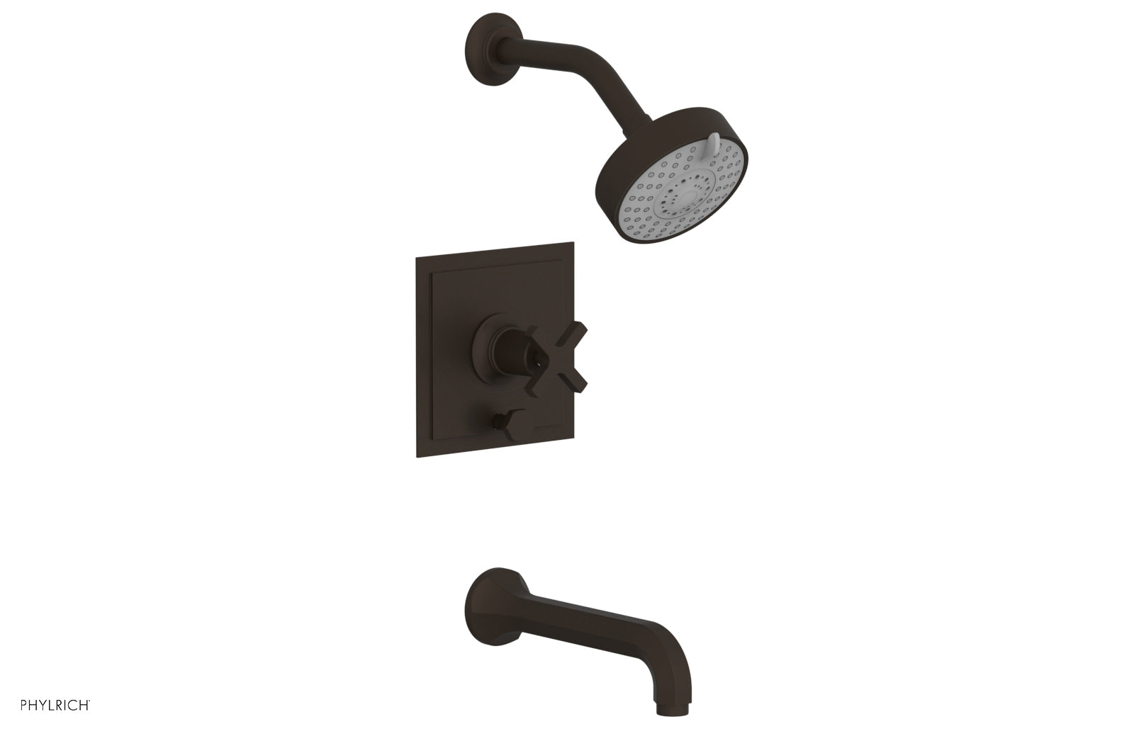HEX MODERN Pressure Balance Tub and Shower Faucet Set 501 26 - Perfect for Modern Bathroom Renovation and Spa-Like Shower Experience