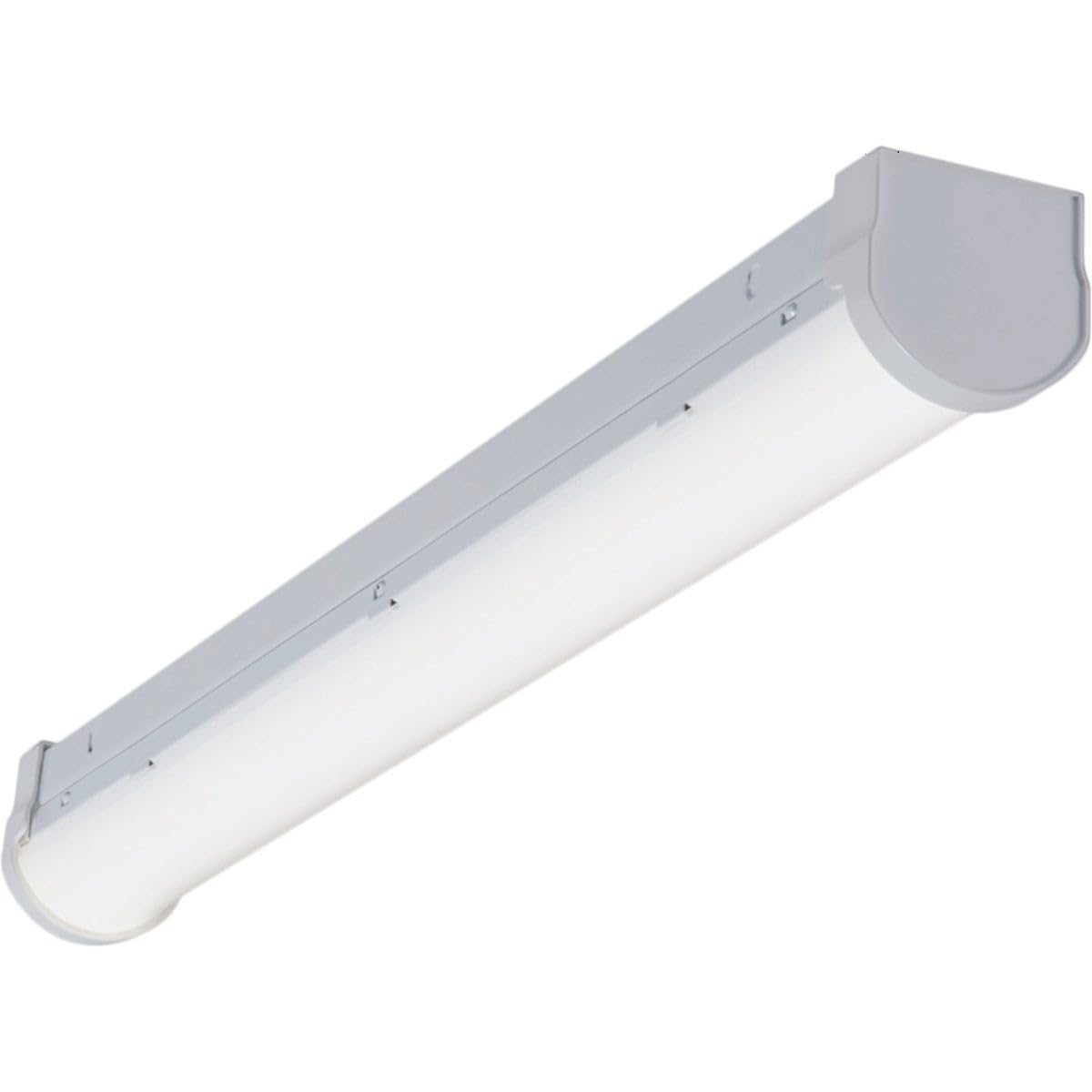 Metalux SLSTP 24.88 Inch White Hardwired LED Strip Light - 2000 Lumens, Dimmable Under Cabinet Lighting for Kitchen, Bar & Workspace