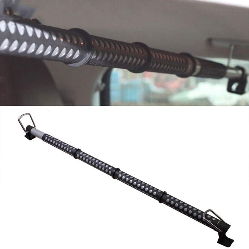 VICASKY Retractable Expandable Car Clothes Hanger Bar - Adjustable Vehicle Clothes Rod for Travel, Camping & Road Trips - Perfect for Hanging Jackets, Shirts & Garments in SUVs, Vans & RVs