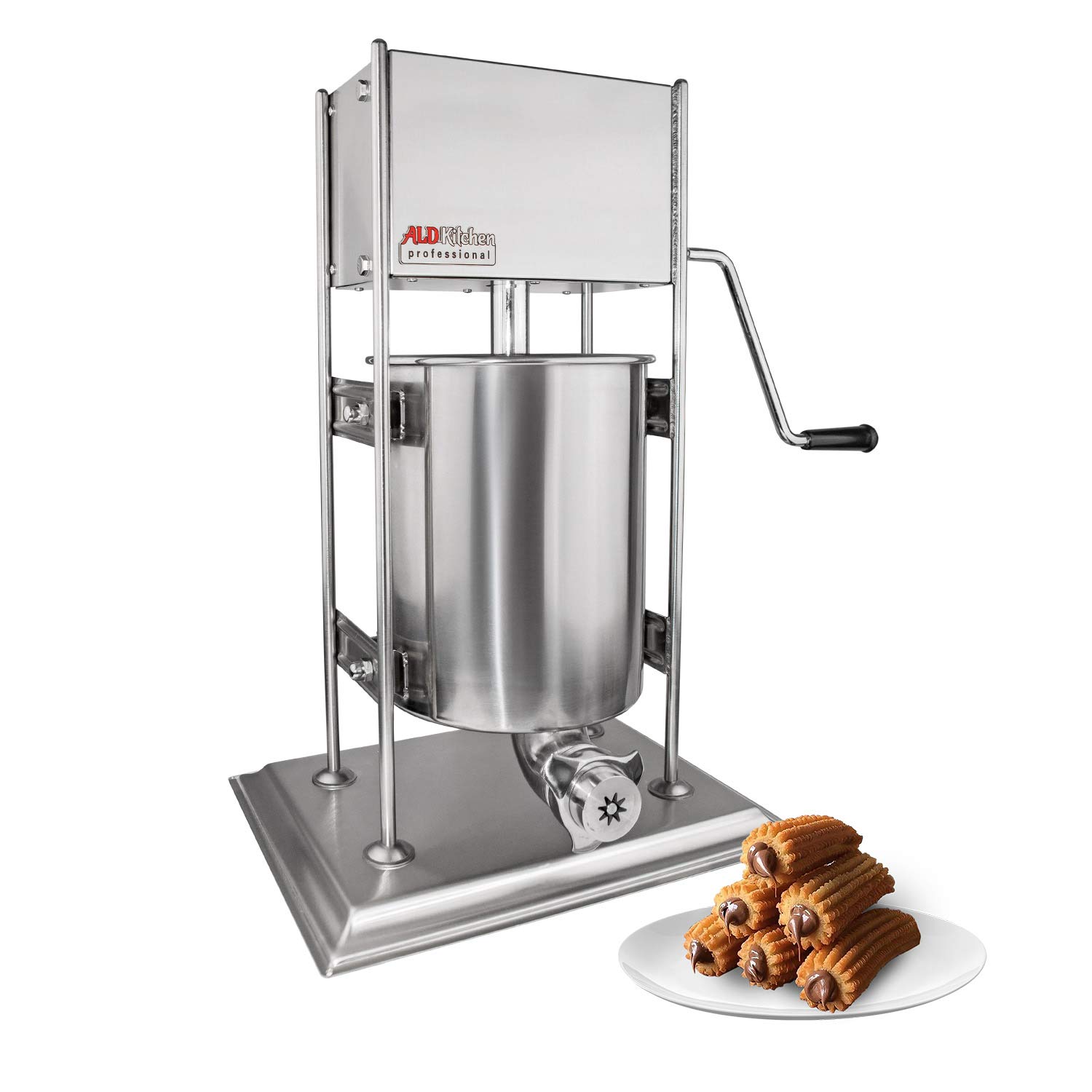 ALDKitchen Churro Maker Machine - Professional Spanish Donut Maker with Manual Control (10L Capacity) | Perfect for Home Baking, Party Snacks & Restaurant Desserts