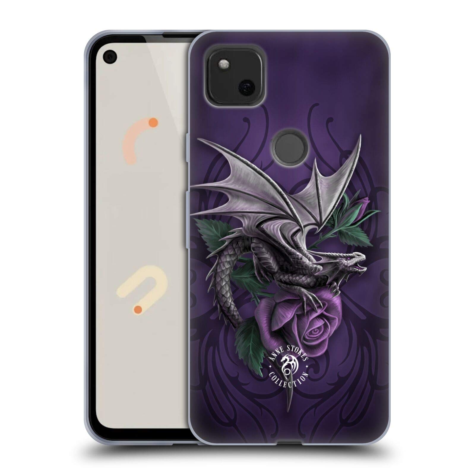 Anne Stokes Beauty 2 Dragons Soft Gel Case for Google Pixel 4a - Stylish Protection