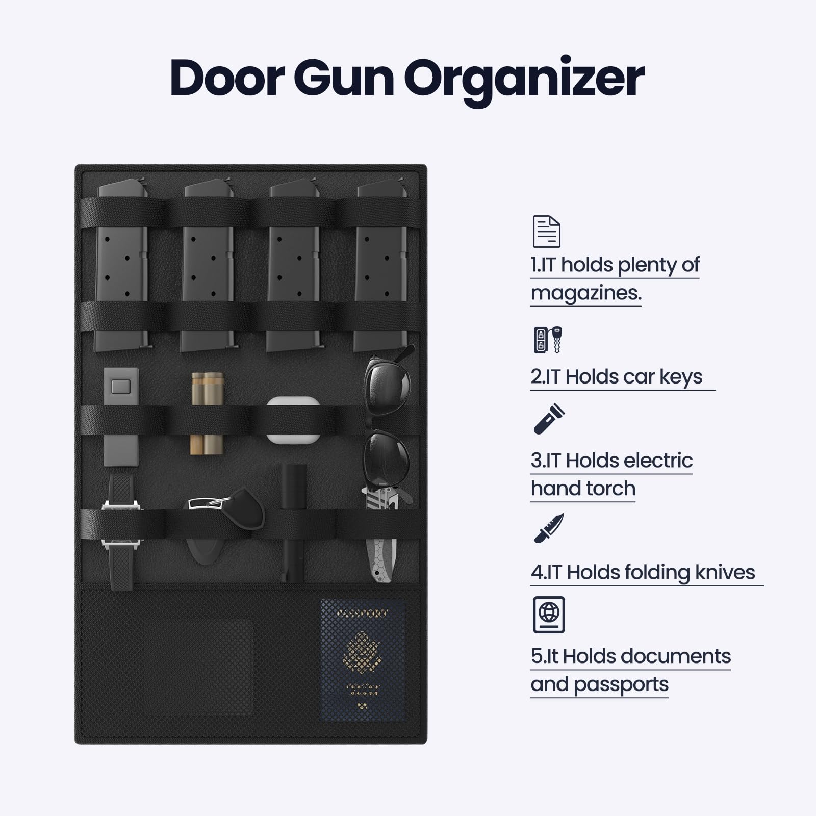 2.03 cu ft Pistol Safe - Biometric Gun Safe for Handguns with Silent Mode & LED Light | Home Security Safe with Backlit Keypad & Anti-Rust Protection | Perfect for Bedside, Closet, or Office Gun Storage