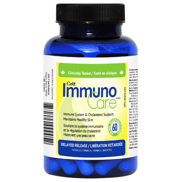 Celt Naturals Immunocare Immune Support Supplement - 60 Vegan Capsules for Daily Wellness & Immune Boosting - Perfect for Travel, Work & Home Use