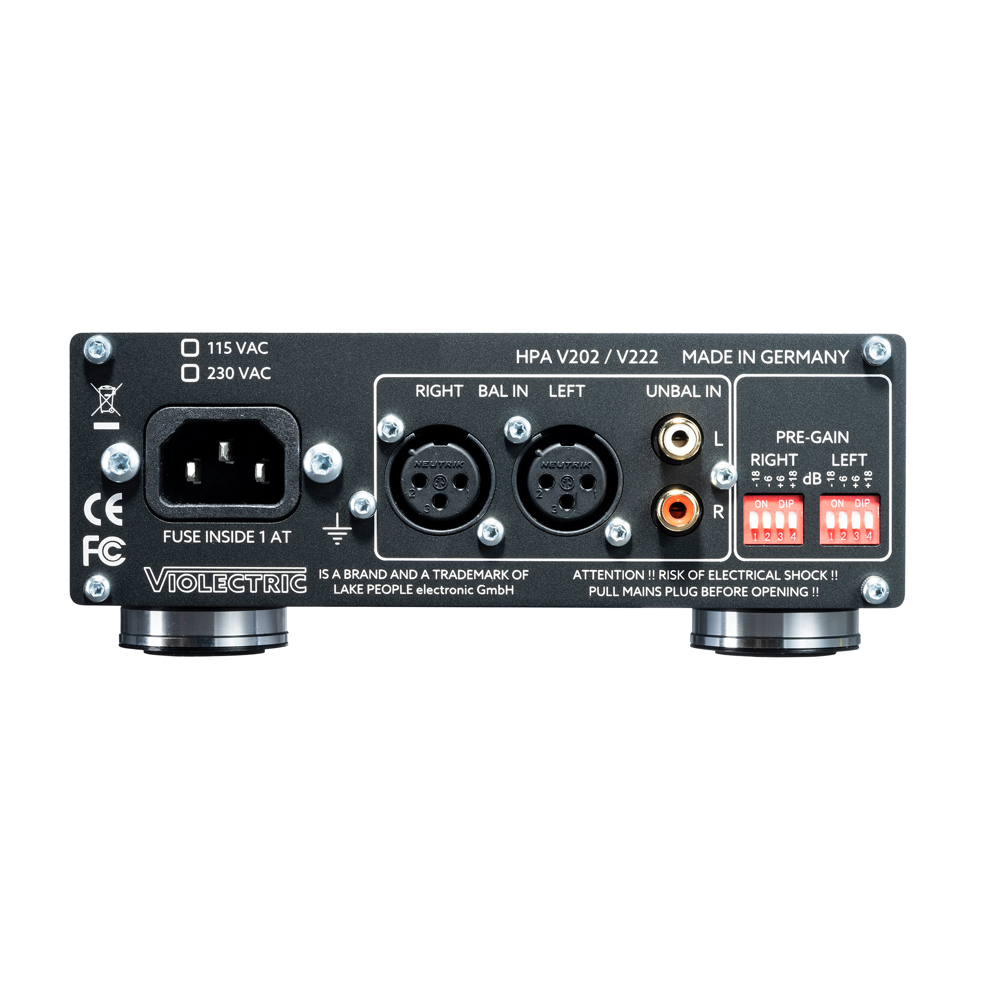 Violectric HPA V202 High-End Headphone Amplifier - Premium Audio for Audiophiles & Studio Professionals - Perfect for Home Listening, Music Production & Critical Listening Sessions