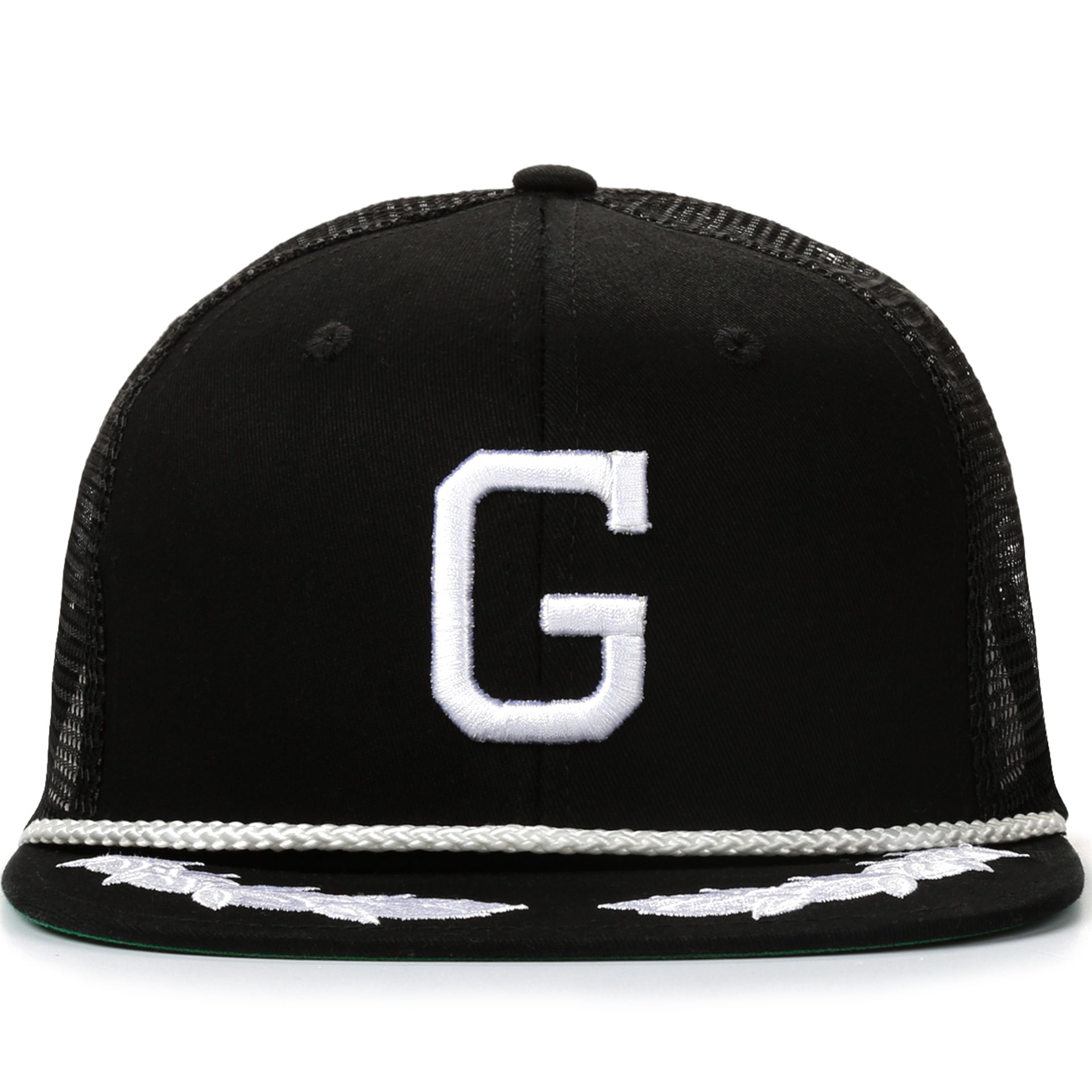 Grizzly OG 5.0 Mesh Snapback Hat - Black Adjustable Baseball Cap for Men & Women - Perfect for Outdoor Sports, Streetwear Fashion and Casual Wear