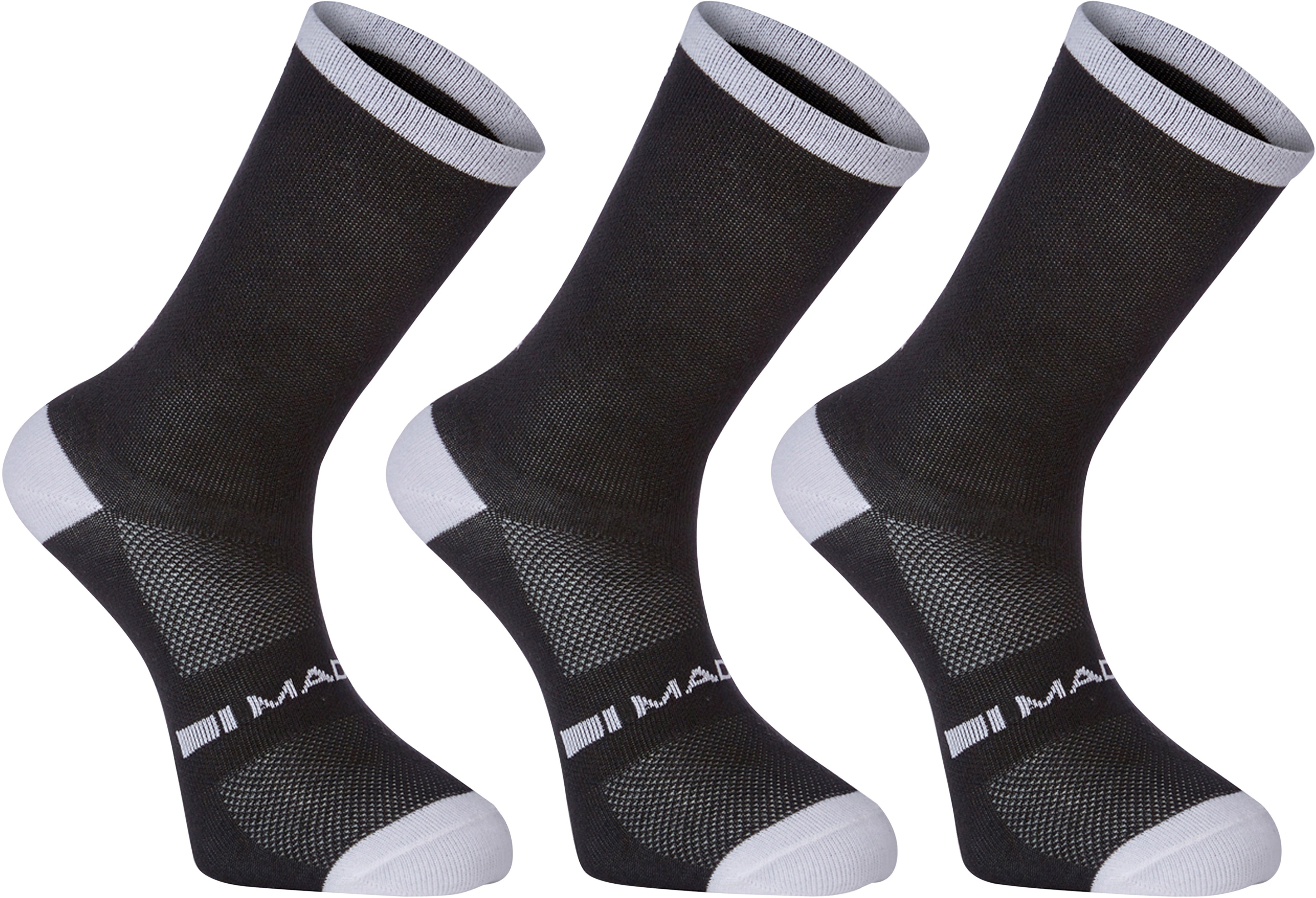 Freewheel Coolmax Long Socks Triple Pack - Moisture Wicking Athletic Socks for Running, Cycling & Outdoor Sports