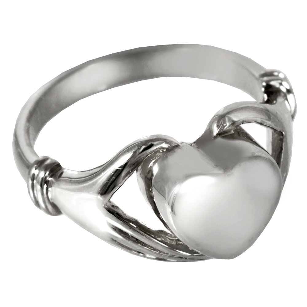 Memorial Gallery Sterling Silver Heart Ring - Elegant & Timeless Jewelry for Women | Perfect for Anniversaries, Valentine's Day & Special Occasions