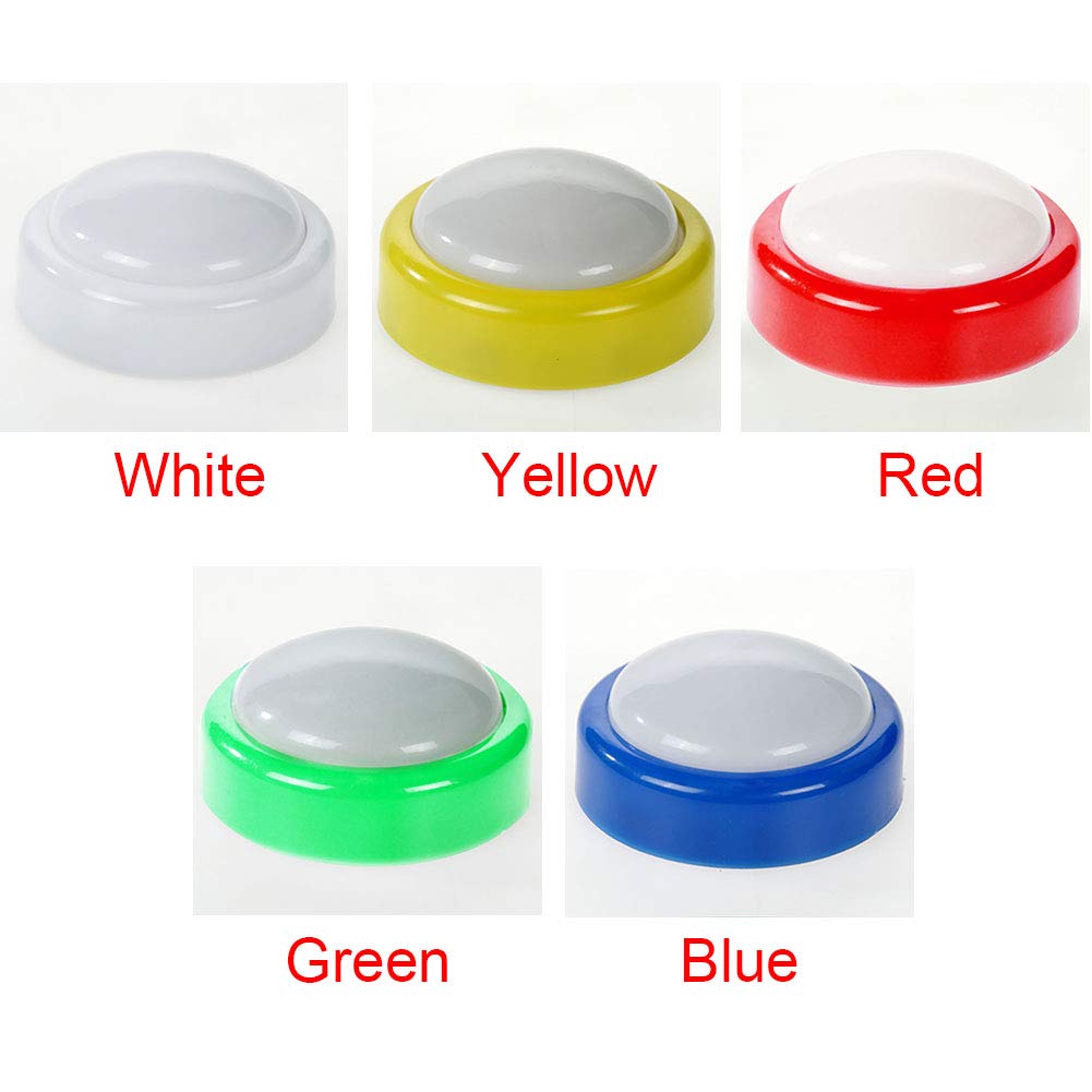 Wireless LED Puck Light - Battery Powered Touch Night Light for Kitchen, Cabinet, Wardrobe - Mini Push Tap Button Design (Green) - Perfect for Bedroom, Closet, and Staircase Lighting