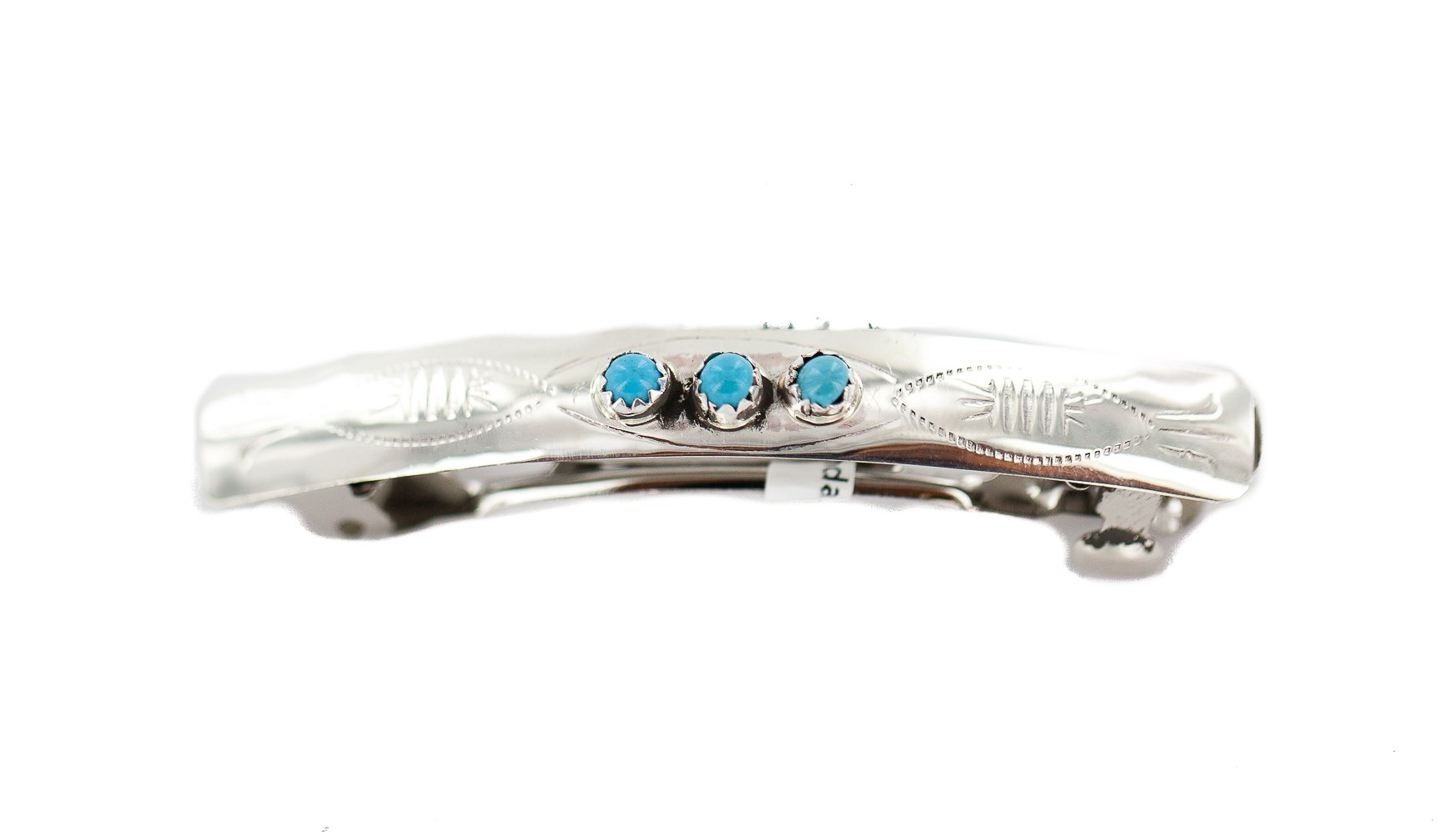 Authentic Handmade Navajo Silver Turquoise Hair Barrette | Native American Jewelry for Women | Perfect for Weddings, Parties & Special Occasions