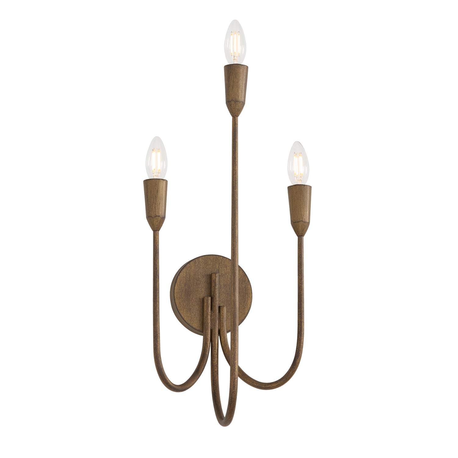 Valerie Sconce Wall Light - Elegant Vintage Brass Wall Sconce for Bedroom, Living Room & Hallway Lighting | Perfect for Home Decor, Farmhouse & Modern Interior Design